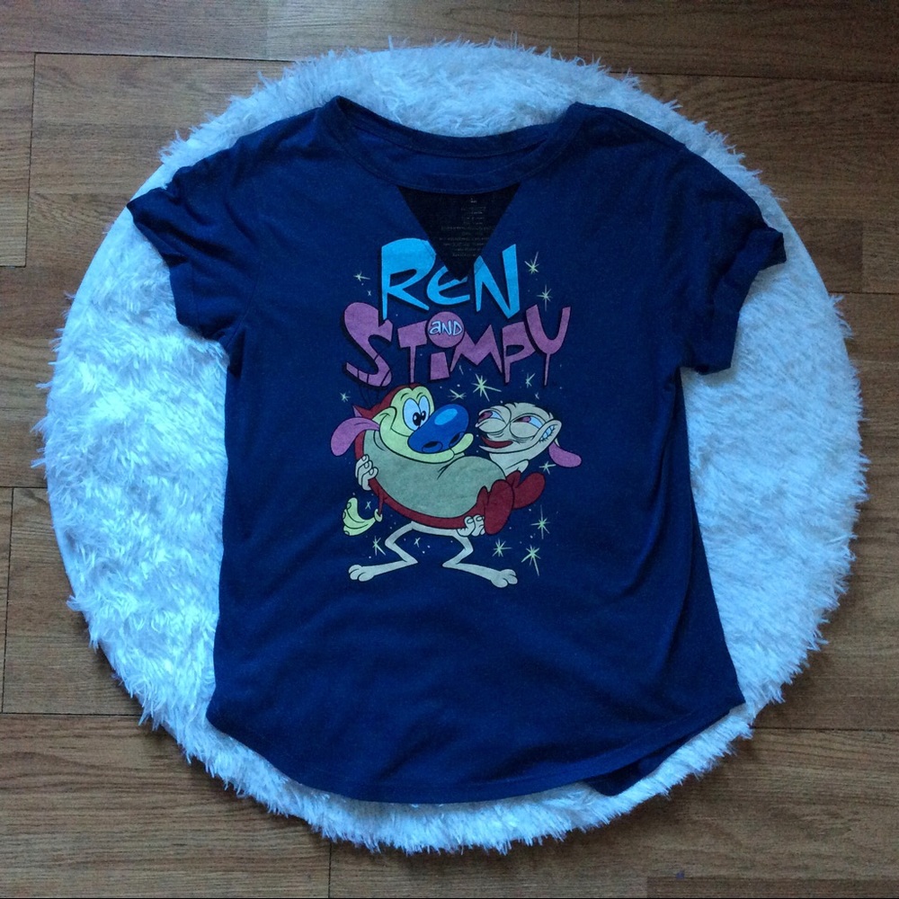 Ren and Stimpy Nickelodeon shirt L